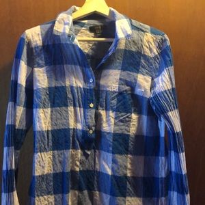 Jcrew plaid 1/2 button down